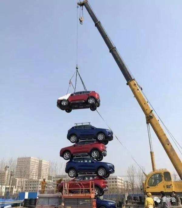 天津中汽研新車發布吊裝實驗項目